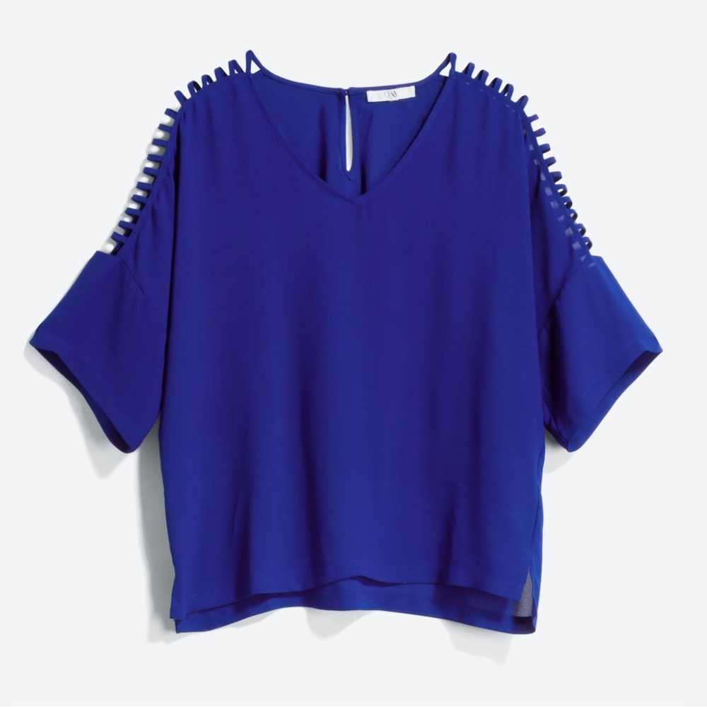 Ladder Trim Blouse